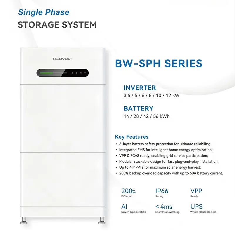 7 kWh stapelbar LiFePO4 batterimodul